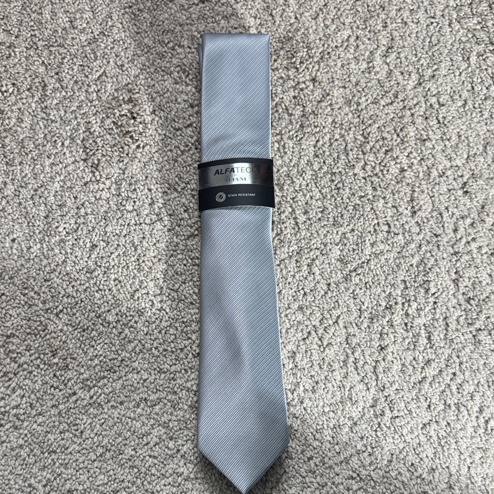 Alfani Light Gray Tie